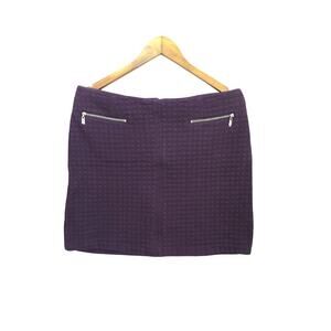 Laundry by Shelli Segal purple short skirt 14